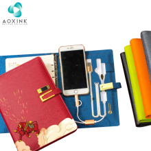 A5 Business Notebook Rechargeable Power Bank Notepad